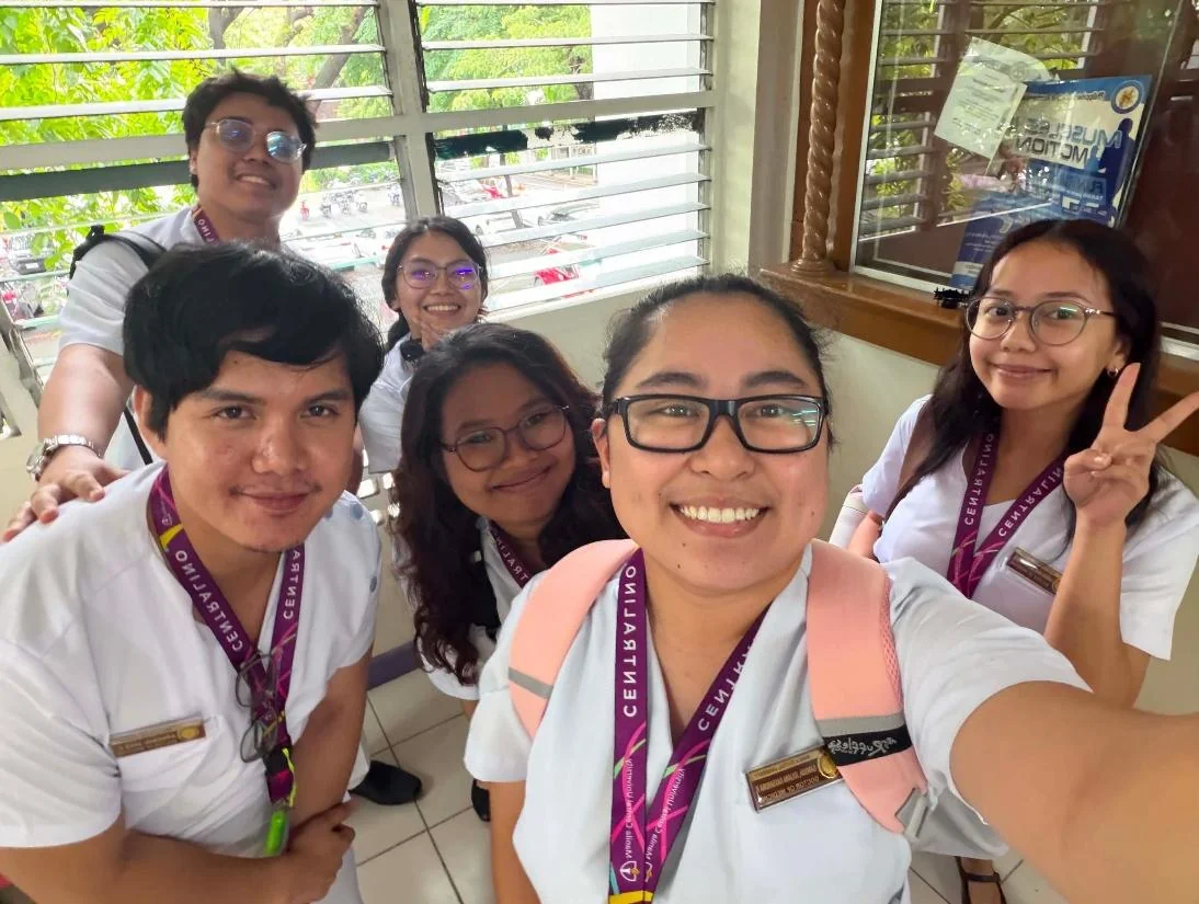 Jake with classmates